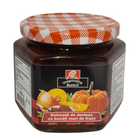 Dulceata de dovleac cu bucati mari de fruct